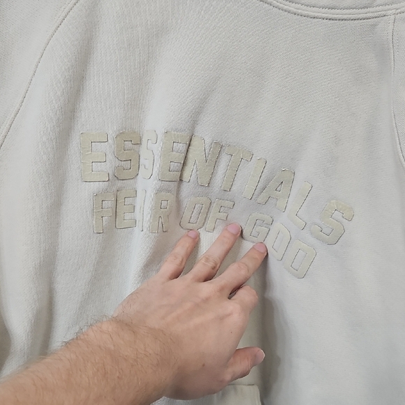 Essentials Cream Hoodie - Picture 2 of 8